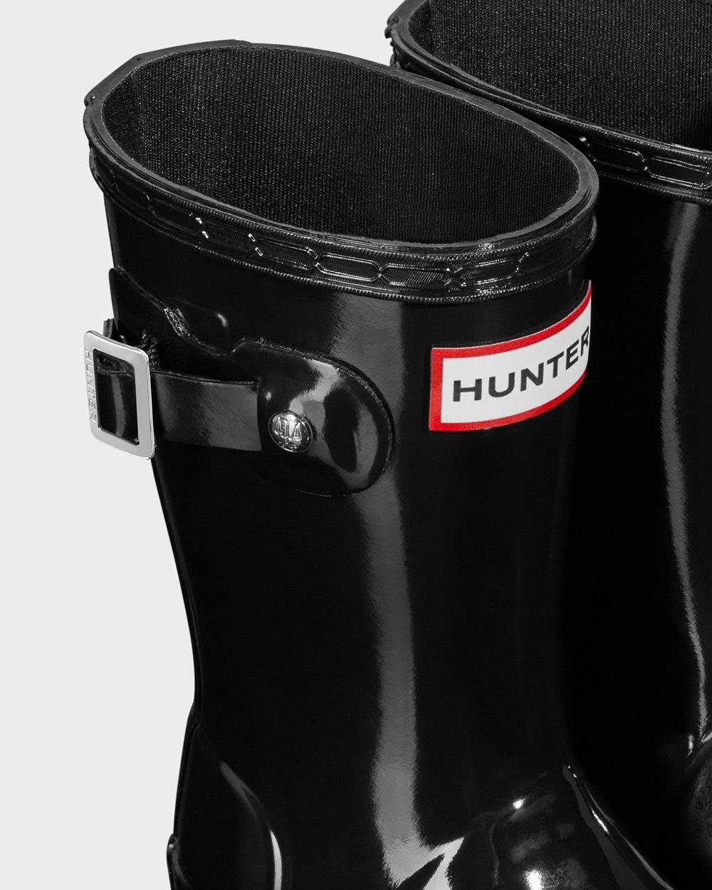 Botas De Agua Hunter Niños Original Little Gloss - Negras - Argentina 3240XTJVP